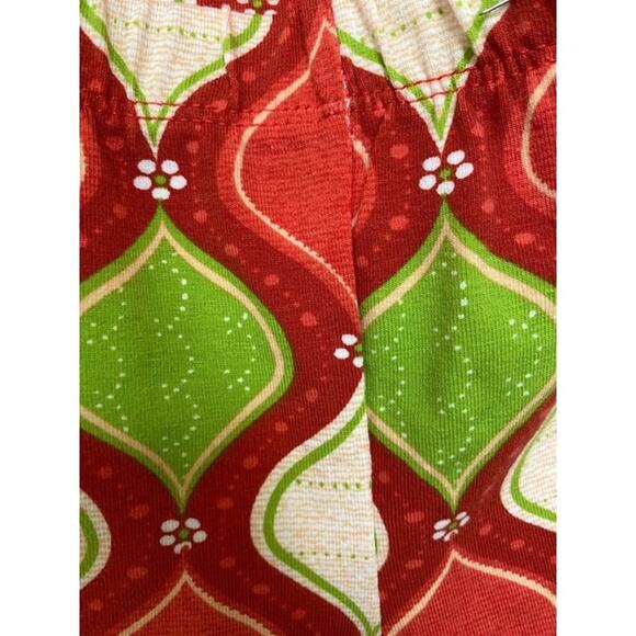 Rare Editions 2 Piece Set - Oh What Fun - Size 18M - Coral Top & Red/Green Pants - Picture 4 of 5